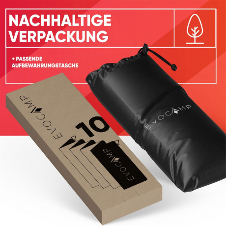 EVOCAMP EVOCAMP Gaskocher Windschutz fur Gaskocher, Spirituskocher Outdoor mit Tasche Защита от ветра газовой плиты EVOCAMP для газовых плит, спиртовых плит на открытом воздухе с сумкой