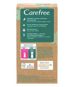Carefree Slipeinlagen Organic Cotton Normal 30 St, Карефри Ежедневные прокладки из органического хлопка Normal 30шт, 1 упаковка (30штук)