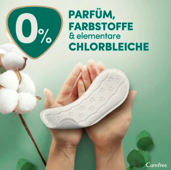 Carefree Slipeinlagen Organic Cotton Normal 30 St, Карефри Ежедневные прокладки из органического хлопка Normal 30шт, 1 упаковка (30штук)