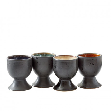 Bitz Bitz Gastro black / dark Eierbecher Set 4-tlg. h: 6,5 cm / d: 4,7 cm Набор чашек для яиц Bitz Gastro черный/темный из 4 предм. В: 6,5 см / Г: 4,7 см