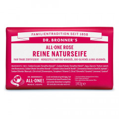 Dr. Bronner's Rose All-One Reine Naturseife 140g  Роза универсальное чистое натуральное мыло 140г