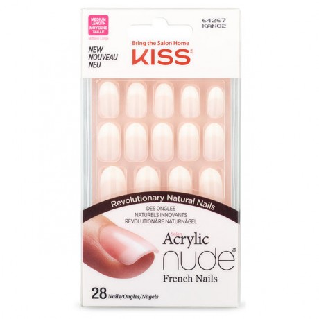 KISS Salon Acrylic Nude French Nails selbstklebende Fingernagel Gracefuss 1 Набор