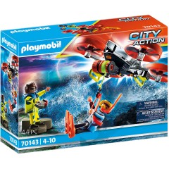 PLAYMOBIL PLAYMOBIL 70143 Seenot: Taucher-Bergung mit Rettungsdrohne PLAYMOBIL 70143 Бедствие: спасение дайвером с помощью спасательного дрона