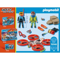 PLAYMOBIL PLAYMOBIL 70143 Seenot: Taucher-Bergung mit Rettungsdrohne PLAYMOBIL 70143 Бедствие: спасение дайвером с помощью спасательного дрона