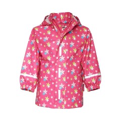 Playshoes Regenjacke mit abnehmbarer Kapuze Sterne Дождевик со съемными звездами на капюшоне