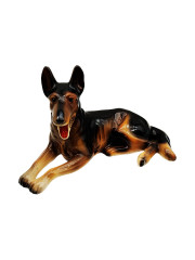 Статуэтка винтажная Cortendorf &quot;Лежащая собака&quot;, фарфор, 21.5 х 12 см, Германия, 1970-80гг.