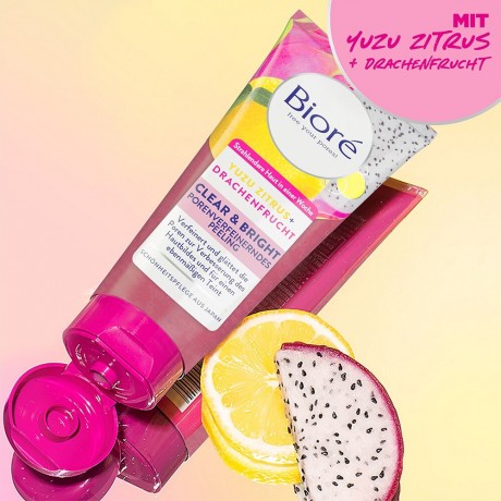 Biore Yuzu Zitrus + Drachenfrucht  Юдзу цитрус + драконий фрукт