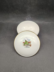 Шкатулка миниатюрная винтажная PWB Porzellan Bavaria &quot;Ахерн&quot;, ручная работа, фарфор, 11 см, Германия, 1970-80гг.