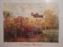Картина-репродукция винтажная Клод Моне "Дом художника", в раме, 74 х 55 см, Германия, 1980-90гг.