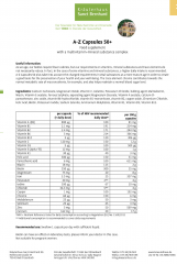 Krauterhaus Sanct Bernhardt A-Z Capsules 50+ Мультивитаминно-минеральный комплек для людей старше 50 лет, 150 капсул 