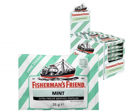 Fisherman's Friend SET ohne zucher: cherry, lemon, mint, Набор Fisherman's Friend 24 шт х 3 упаковки: Вишня, Лимон, Мята, без сахара