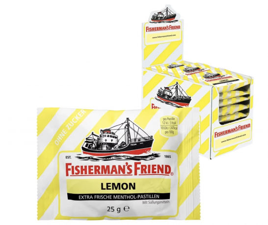 Fisherman's Friend SET ohne zucher: cherry, lemon, mint, Набор Fisherman's Friend 24 шт х 3 упаковки: Вишня, Лимон, Мята, без сахара