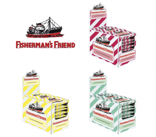 Fisherman's Friend SET ohne zucher: cherry, lemon, mint, Набор Fisherman's Friend 24 шт х 3 упаковки: Вишня, Лимон, Мята, без сахара