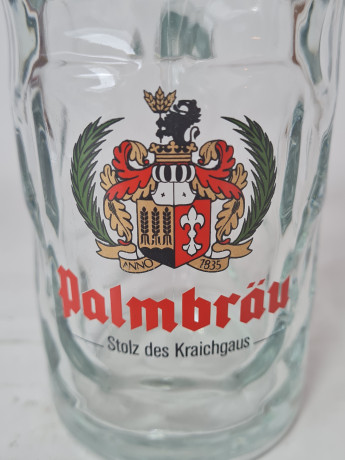 Palmbrau Два бокала для пива с гербом, 2 шт х 400 мл х 15,5 x 12,5 см, Германия, 1960-70гг.
