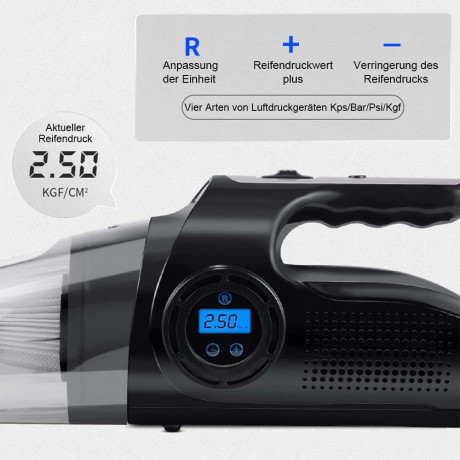 TUABUR TUABUR Akku-Handstaubsauger Kabelloser, wiederaufladbarer tragbarer Handstaubsauger mit 9000 PA, Ausgestattet mit 2000-mAh-Akku, 4-in-1-multifunktionaler kabelloser Handstaubsauger fur Zuhause und Auto, Geeignet fur Autos, Wohnungen und Buros  Бесп