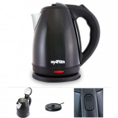 Grafner Grafner Wasserkocher Edelstahl Wasserkocher 1800-2200 Watt 1,8 Liter Schwarz, 1.8 l, 2200,00 W, Edelstahl  Чайник Grafner чайник из нержавеющей стали 1800-2200 Вт 1,8 л черный, 1,8 л, 2200,00 Вт, нержавеющая сталь