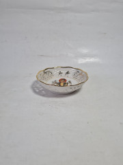 Тарелка декоративная винтажная Schumann Bavaria, вырубной фарфор, 10 см, Германия, 1960-70гг.