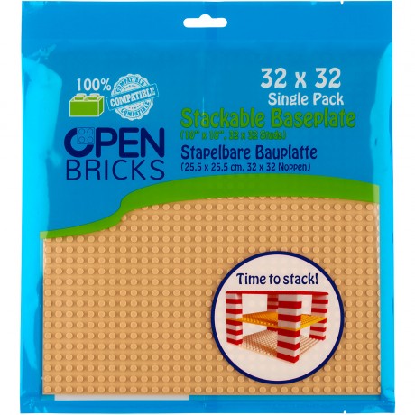 Open Bricks Baseplate 32x32 sand (1) Опорная плита 32x32 песок (1)