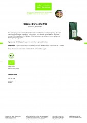 Krauterhaus Sanct Bernhardt Organic Darjeeling Tea First Flush, SFTGFOP, 500 г