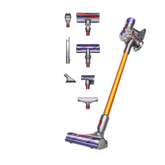 DYSON DYSON Akku-Hand-und Stielstaubsauger V8 Absolute, 425 W, Beutellos, 2 Bodendusen  5 weitere Zubehorteile  Беспроводной ручной пылесос DYSON V8 Absolute, 425 Вт, без мешка, 2 насадки для пола и 5 дополнительых аксессуаров