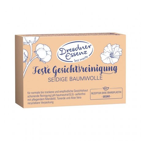 Dresdner Essenz Feste Gesichtsreinigung Baumwolle Твердый очищающий хлопок для лица