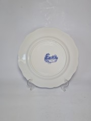 Sarreguemines Romantic France Набор Декоративных фарфоровых тарелок "Дом у пруда", 3 штуки, 25см, Франция, 1960-70гг.