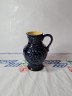 DDR Wine Керамический кувшин синий "Гроздь винограда", 20см х 15 см, 1970-80гг.