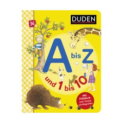 Sauerlander Verlag Duden 36+: A bis Z und 1 bis 10 (Mit Fuhllackauf jeder Seite zum Tasten und Begreifen) Duden 36+: от А до Я и от 1 до 10 (с войлочной краской на каждой странице