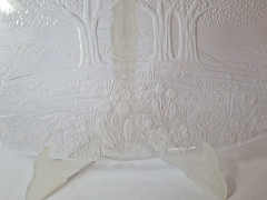 Studio Nova Sun Valley Стеклянное овальное блюдо &quot;Деревья&quot;, 43 x 27 см, Германия, 1960-70гг.