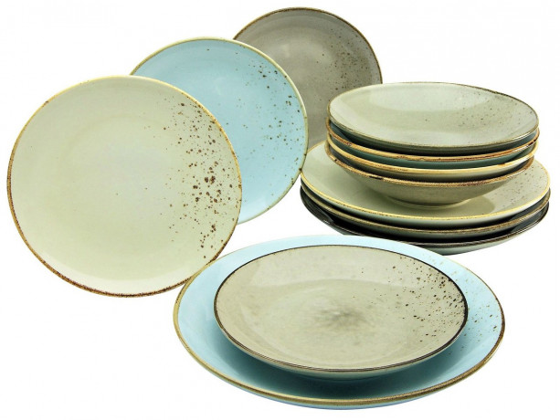 Creatable Creatable Tellerset 12-tlg. Nature scan NATURE COLLECTION multicolour Набор творческих тарелок из 12 штук. Природное сканирование ПРИРОДНАЯ КОЛЛЕКЦИЯ