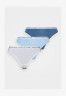 Tommy Hilfiger THONG 3 PACK Thong vessel blue/white/blue coast НАБОР 3 КОМПЛЕКТА ТРЕНАЖЕЙ Стринги судно синее/белое/голубое побережье