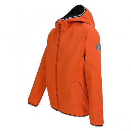 elkline Softshell Jacke Smoothie mit Kapuze reflektierendes Badge fur Kinder Куртка Softshell Smoothie со светоотражающим значком на капюшоне для детей