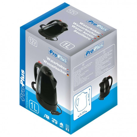 ProPlus ProPlus Wasserkocher Wasserkocher 12 V 1 L Schwarz, 1 l  Чайник ProPlus Чайник 12 В 1 л Черный, 1 л