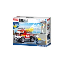 Sluban Klemmbausteine Gelande-Loschfahrzeug (192 Teile) Внедорожная пожарная машина (192 шт.)