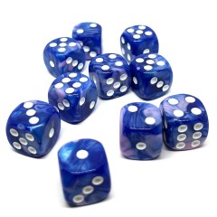 dice4friends 10-tlg. D6 Wurfelset Two Toned: Blue-Pink 10 шт. Набор игральных костей D6