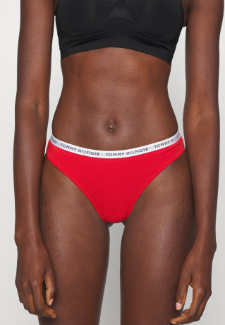 Tommy Hilfiger THONG 3 PACK Thong feather white/copper canyon/empire НАБОР 3 КОМПЛЕКТА ТРЕНАЖЕЙ Стринги белый перо/медный каньон/империя