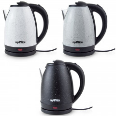 Grafner Grafner Wasserkocher Grafner Design-Wasserkocher Edelstahl 1,7l max. 2200W WK10752 schwarz Sprenkel, 1.7 l, 2200 W, Edelstahl, energiesparend Grau Чайник Grafner Чайник Grafner design нержавеющая сталь 1,7л макс.2200Вт WK10752 черный в крапинку, 1