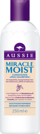AUSSIE Miracle Moist, Увлажняющий Кондиционер для Сухих Волос с Экстрактом Макадамии и Ценными Маслами 250 мл