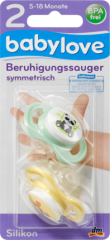 babylove Соска (успокаивающая), symmetrisch, Силикон Gr. 2, 2 шт