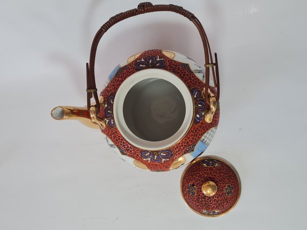 Японский фарфоровый сервиз для чайной церемонии,обильная позолота и  Япония, 1960гг.