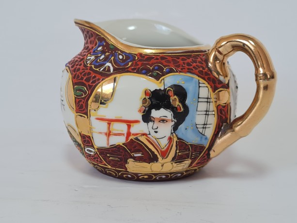 Японский фарфоровый сервиз для чайной церемонии,обильная позолота и  Япония, 1960гг.