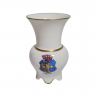 Ваза винтажная R&S Tillowitz / EPOS с гербом, небольшая, фарфор, 12 см, Германия, 1970-80гг.
