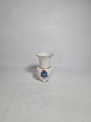 Ваза винтажная R&amp;S Tillowitz / EPOS с гербом, небольшая, фарфор, 12 см, Германия, 1970-80гг.