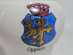 Ваза винтажная R&amp;S Tillowitz / EPOS с гербом, небольшая, фарфор, 12 см, Германия, 1970-80гг.