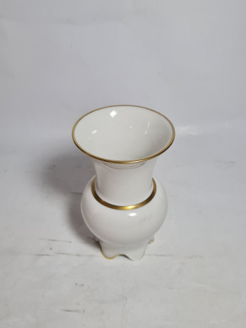 Ваза винтажная R&S Tillowitz / EPOS с гербом, небольшая, фарфор, 12 см, Германия, 1970-80гг.