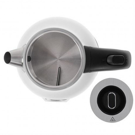 Camry Camry Wasserkocher CR 1344 weiss Elektrischer Wasserkocher mit Thermometer 1.7L, Edelstahl, Wasserstandsanzeige  Чайник Camry CR 1344 белый Электрочайник с термометром 1,7л, нержавеющая сталь, индикатор уровня воды