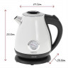 Camry Camry Wasserkocher CR 1344 weiss Elektrischer Wasserkocher mit Thermometer 1.7L, Edelstahl, Wasserstandsanzeige  Чайник Camry CR 1344 белый Электрочайник с термометром 1,7л, нержавеющая сталь, индикатор уровня воды