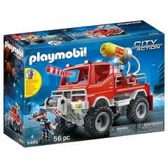 PLAYMOBIL PLAYMOBIL 3er Set: 9468 Feuerwehrmanner mit Loschpumpe + 9466 Feuerwehr-Truck + 9462 Grosse Feuerwache Набор PLAYMOBIL из 3 предметов: 9468 пожарных с пожарным насосом + 9466 пожарная машина + 9462 большая пожарная часть