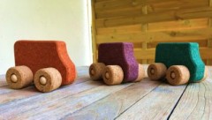 KORXX Spielzeugauto Kork Bus Пробковый автобус игрушечной машинки