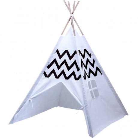 Playfun Indianerzelt Tipi mit Indianer Motiv drinnen und draussen Типи индийской палатки с индийским мотивом внутри и снаружи